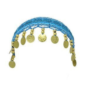 Fiestas Guirca Womens/Ladies Coins Headband / Blue